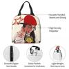 B-Billie-Girl E-eilish Amerikanische Sängerin Thermisch isolierte Lunchtasche für das Büro Tragbare Lebensmitteltasche Kühlbox Thermische Lunchboxen