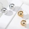 Retro Style Golden Color Spherical Shape Earrings For Women Fashion Party Zircon Gift Accessories