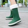 New Korean Version of Fashion Personality Internet Celebrity Contrasting Rain Shoes Men and Women Summer Outdoor Waterproof Parent-child Rain Boots