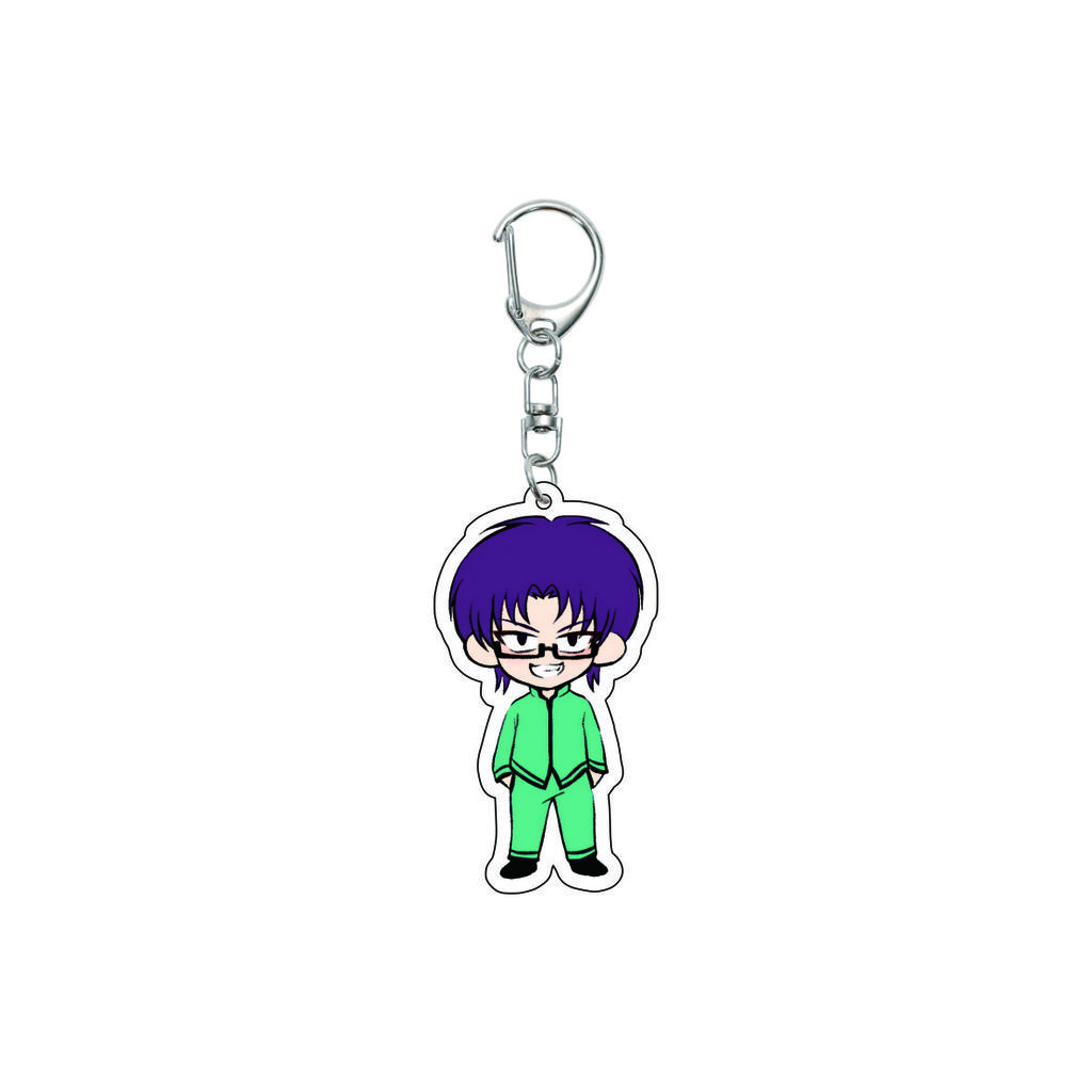 55MM Κλειδοθήκη Anime Η Καταστροφική Ζωή του Saiki K Saiki Kusuo Teruhashi Kokomi Κλειδοθήκη Ακρυλική Πλάκα Μοντέλου Χριστουγεννιάτικα Δώρα