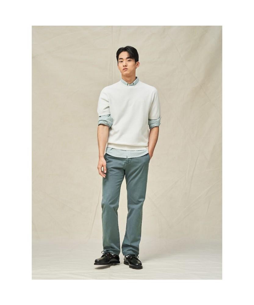 Binpolmen Garment Dyed Regular Pants Green (Bc5221C12M)