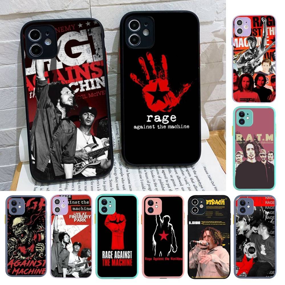 Rap Metal Band Rage Against The Machine Silicone Case For IPhone 16 15 14 13 12 11 Pro Max Plus X XS MAX Shockproof Matte Cover