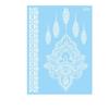 White Lace Arm flower Waterproof Body Art Temporary Tattoos Henna Stickers Tattoo Sticker Simulated