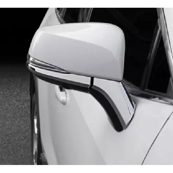 For -25 Toyota Highlander Chrome Car Side Rear View Mirror Strip Trim Cover