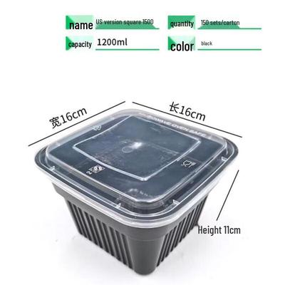 Disposable Square Takeaway Food Containers