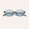 Vintage Narrow Frame Artistic Retro Fashion Glasses Unisex Oval Shape Decorative Stylish Eyewear Accessory