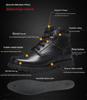 Męskie Zimowe Skórzane Ocieplane Wełną Buty Bojowe z Wojskowym Hakiem