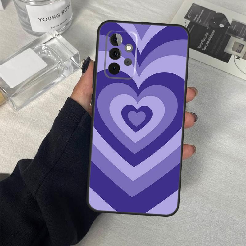 Purple aesthetic Case For Samsung Galaxy A13 A23 A33 A53 A17 A06 A16 A56 A36 A54 A34 A14 A52 A32 A15 A35 A55