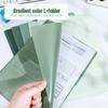 Gradient L-Shaped A4 Document Bag - Waterproof Folder for Office and Study