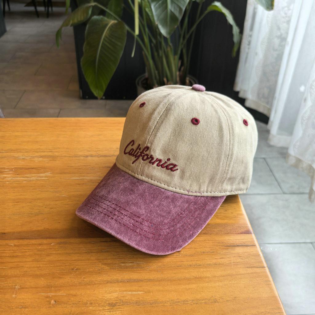 Version Washed Old School Letter Embroidered Baseball Cap For Casual Men And Women