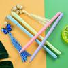 12pcs 0.5mm Creative Butterfly Tassel Pendant Pen High-value Stationery Pendant Gel Pen Back To School Season