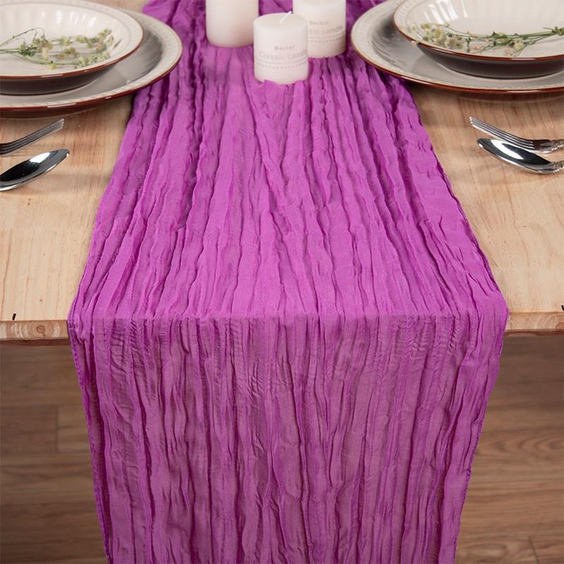 Sheer Voile Table Runner Wedding Birthday Party Decor
