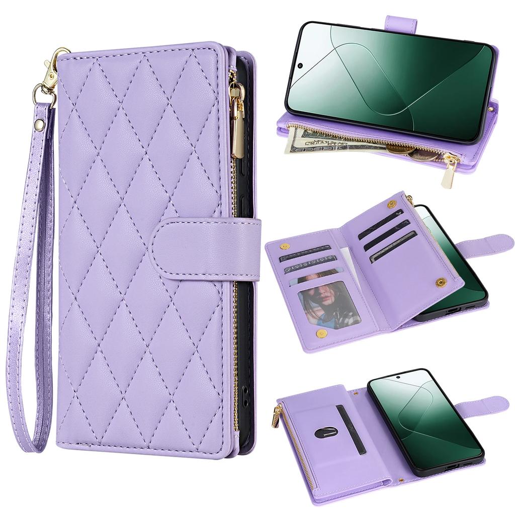 Crossbody Cards Solt Leather Wallet Flip Book Case For Xiaomi Redmi Note 13 Pro Plus 12 11 13C 13T POCO X6 5G Shoulder Strap