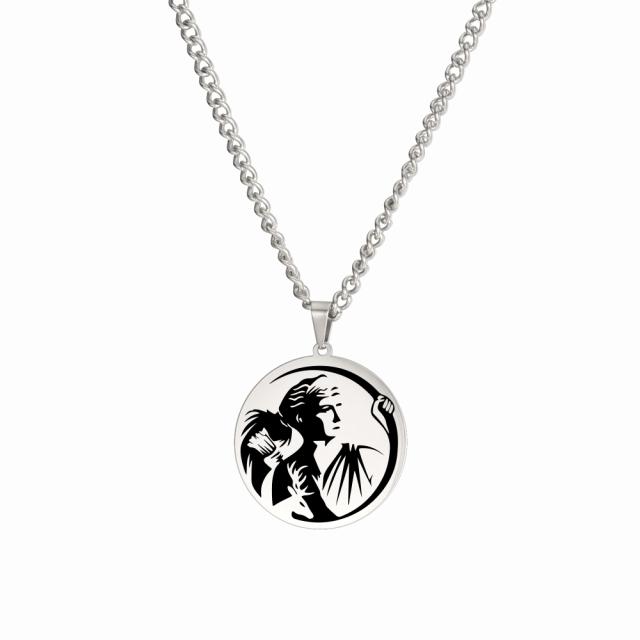 Amulett Hunter Anheng Halskjede For Menn Gresk Mytologi Rustfritt stål Kjede Halskjede Kvinner Charm Smykker Gaver