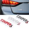 Metal 3D Badge ALL4 S Logo Car Rear Trunk Body Sticker Emblem For MINI COOPER S Clubman R55 R56 R57 R58 R59 F54 F55 F56 F57 JCW