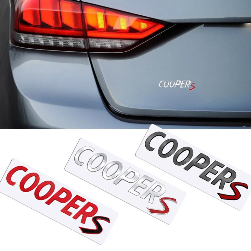 Metal 3D Badge ALL4 S Logo Car Rear Trunk Body Sticker Emblem For MINI COOPER S Clubman R55 R56 R57 R58 R59 F54 F55 F56 F57 JCW