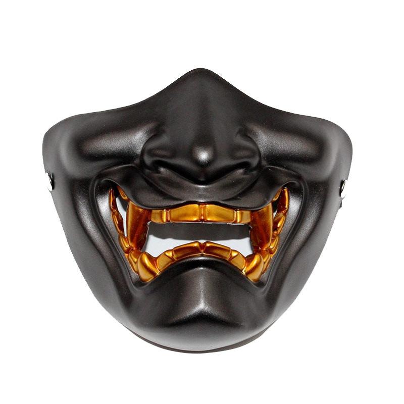 soulman/A dazzling and enchanting half-face mask cos Halloween Horror Japanese Ghost Headgear with Glasses