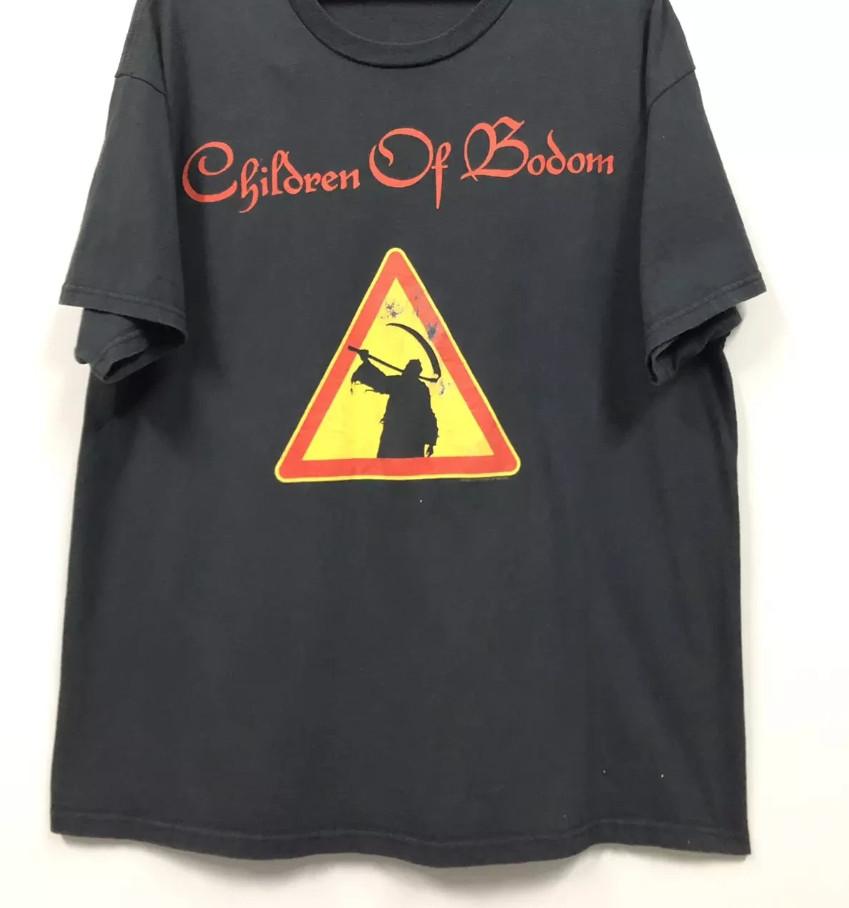Children Of Bodom - Хаос Поглощенные Годы Черная Футболка Полный Размер S-5XL Унисекс Футболка XXXXL