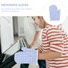 2Pcs Kids Oven Mitts Heat Resistant Microwave Gloves for Children Barbecue Baking Kitchen Cooking Anti Scalding Insulated