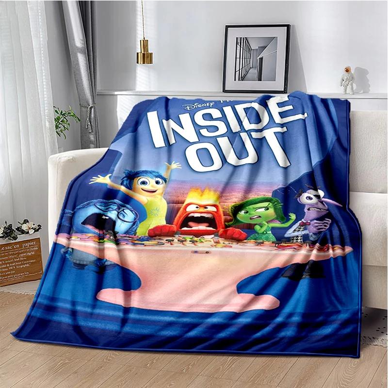 New Cartoon Gift Inside Out Joy Sad Soft Blanket,Soft Throw Blanket for Home Bedroom Bed Sofa Picnic Travel Cover Child