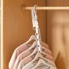 1Pc Five Holes Clothes Hanger Folding Thickened Household Mobile Telescopic Hanger Multifunctional Travel Clothes Drying Rack