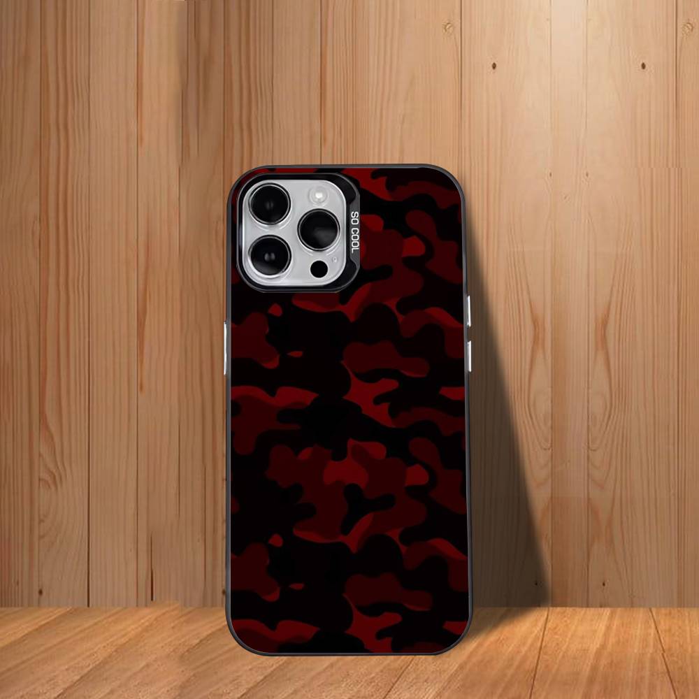 

F-Fashion C-Camouflage Phone Case For iPhone 17,16,15,14,13,12,11,Mini,Pro,SE,MAX White Matte Shockproof Cover iPhone13