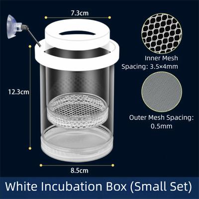 Plastic Mesh Floating Hatching Box Shrimp Guppy Transparent Fish Tank Incubator Isolation Function Breeding Chamber