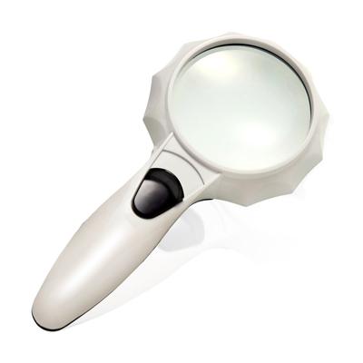 Loupe à main Phoenix Idéale pour la lecture 2 modèles luminosité réglable avec lumière LED garantie à vie 45 Loupe Loupe Argent [4x