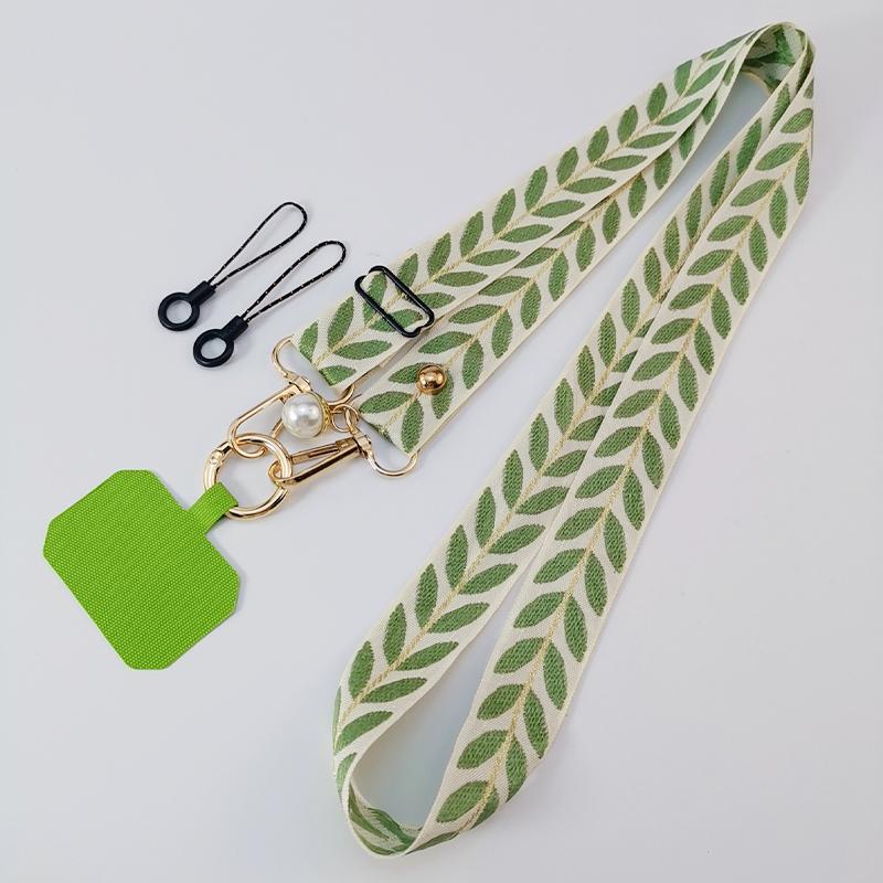 

Universal Adjustable Crossbody Cell phone Lanyard Neckband Strap Rope Women Pearl Hanging Ornaments Anti-Lost Lanyards With Clip