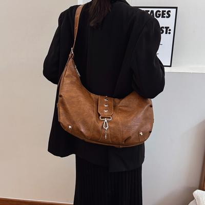 Senior Sense Retro Große Kapazität Tasche Damen Lässig Mode Umhängetasche Nische Design Knödeltasche