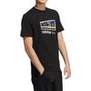 Adidas Neo T Shirts Men's Black Crew Neck Moderate Straight Fit H55283