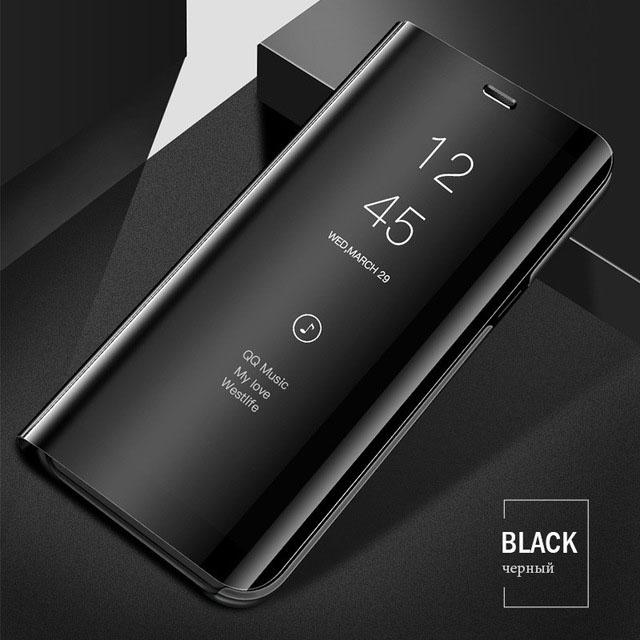 Flip Phone Stand Case For Samsung Galaxy A55 A15 A35 A25 A33 A34 A52S A14 A13 A53 A54 A36 A26 A56 A16 5G Mirror Kickstand Cover