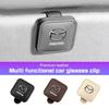Leather Sun Visor Sunglasses Clip Card Ticket Storage Holder Car Interior Accessories For 2 3 6 CX5 CX30 CX50 CX4 MX5 CX8