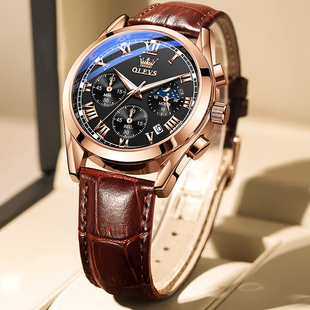 OLEVS Men's Watch - Stylish Business Watch with Waterproof Calendar Display and Luminous Design. A Great Gift for Men.