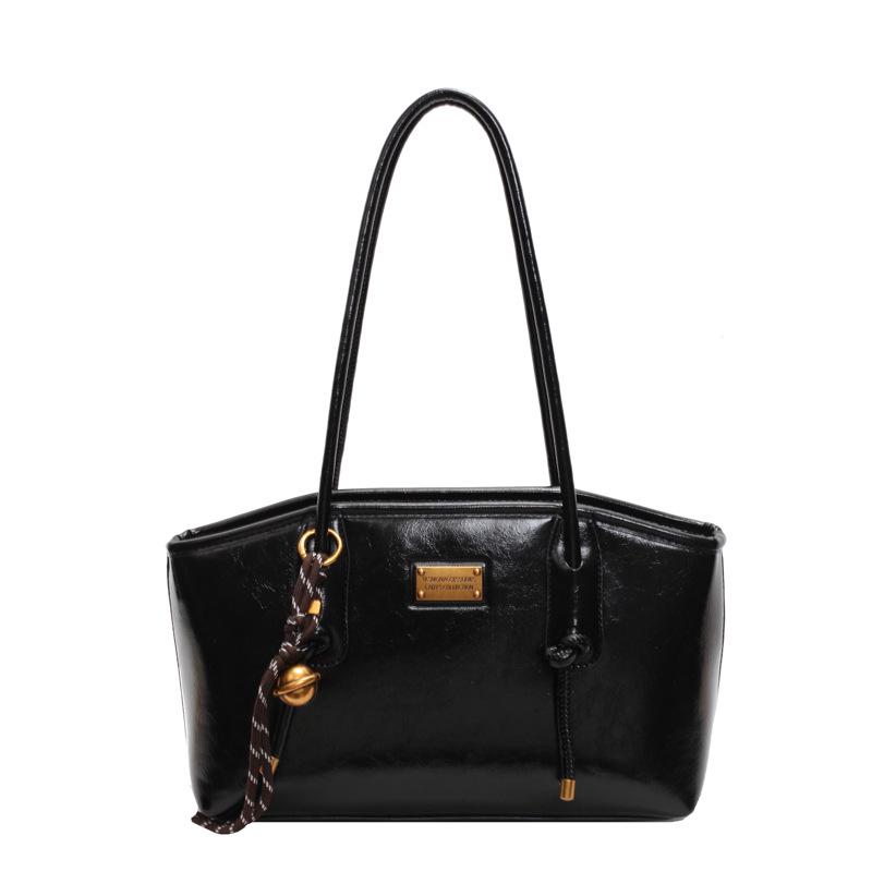 2024 Vielseitiger Pendler mit großer Kapazität: Französische Retro Damen Winter Schultertasche