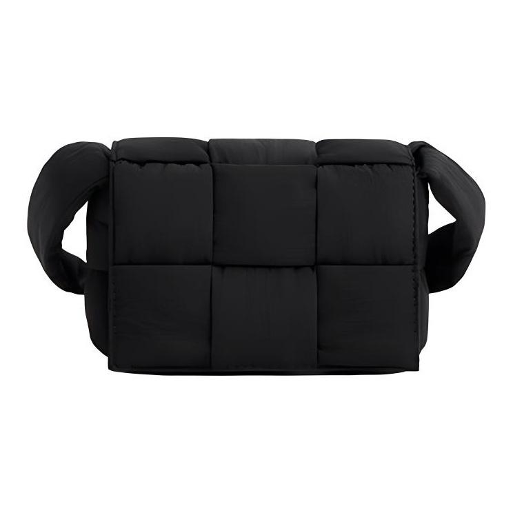 

Bottega Veneta Padded Tech Mini Cassette Shoulder Bag Black/Silver Women Shoulder_bags 691018-VBO81-8803 Basic Set (Bag+Dust Bag)