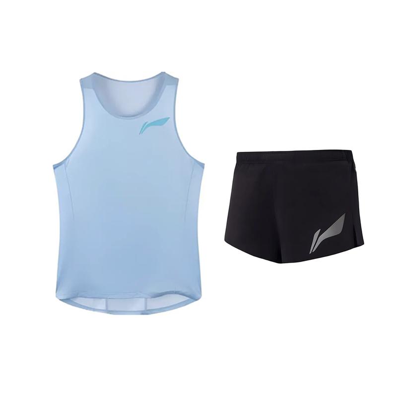 Li Ning Casual Sportswear Men s Clear Sky Blue/Black YATW099-4 L
