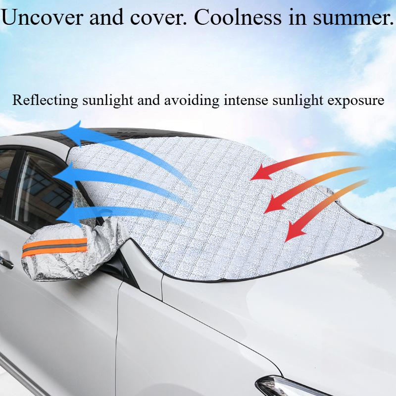 1PC car snow shield front windshield antifrost antifreeze car clothing windshield car cover sun shield magnet suction snow cover front shield