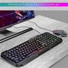 Wired Gaming Keyboard And Mouse Rgb Led Backlight For Windows Pc Game/work