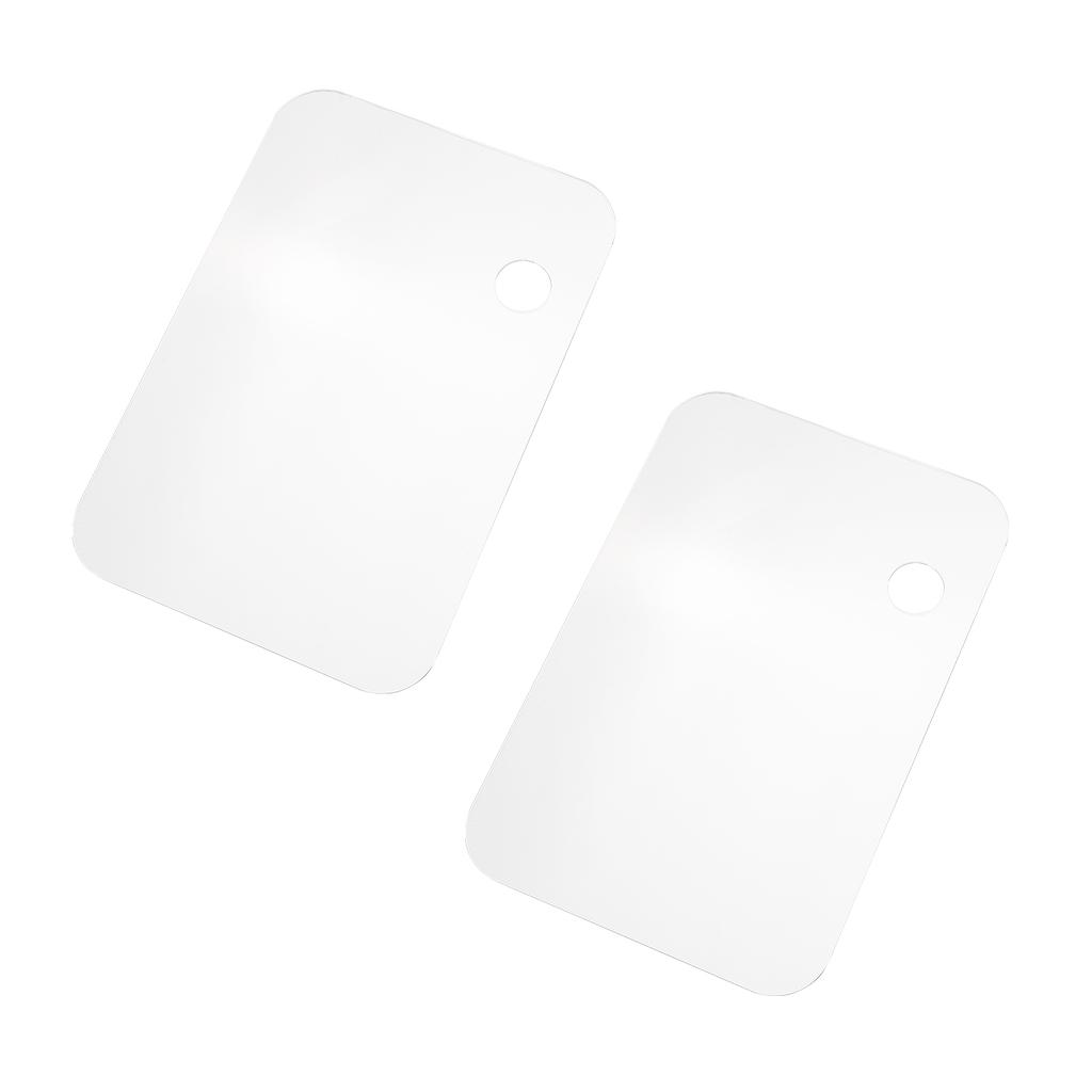 2PCS Acrylic Paint Palette Rectangle Shape Transparent Non-Stick Oil Paint Mixing Tray Comfortable
