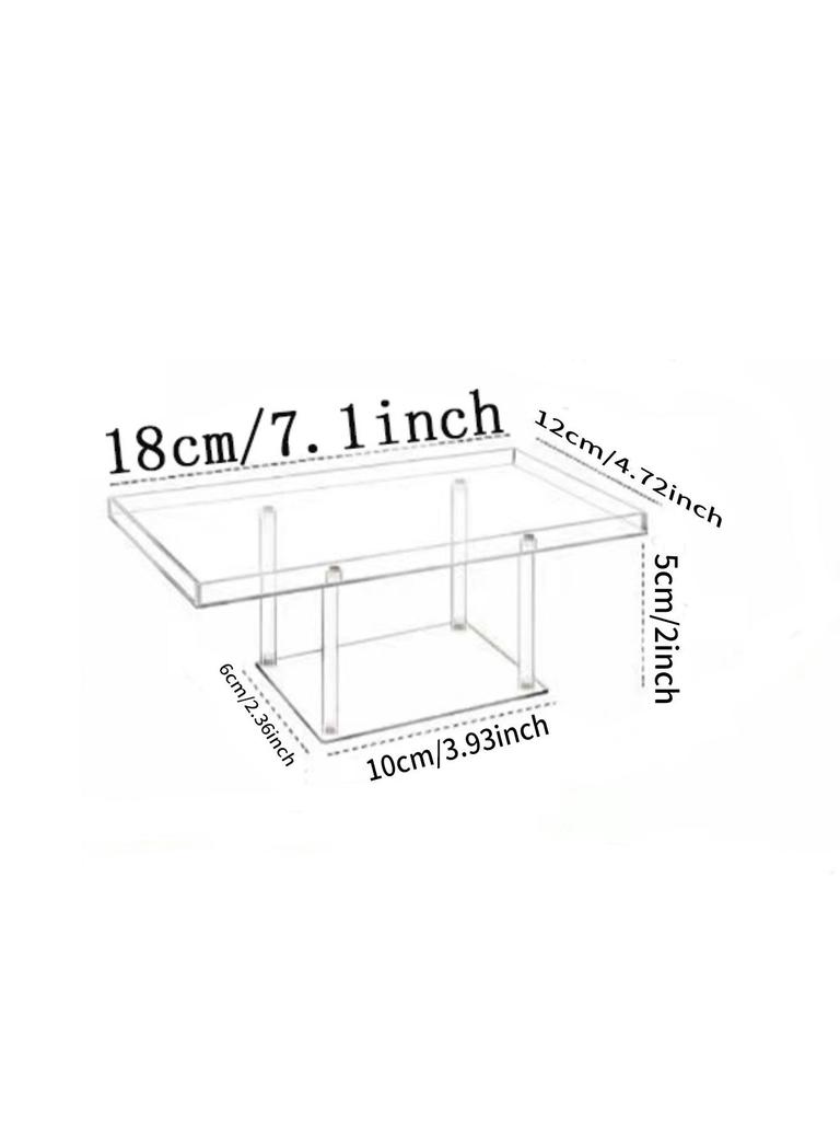 Transparent Acrylic Dessert Cake Display Stand and Platter Tray