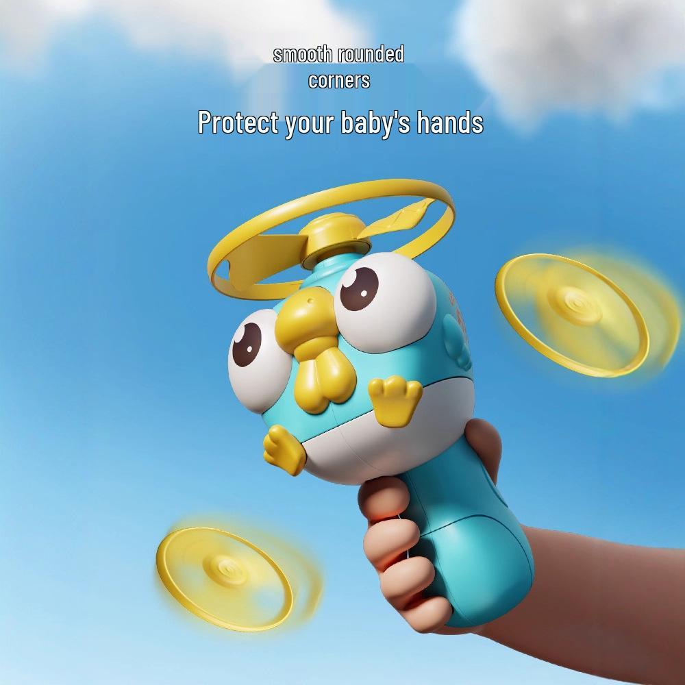 Yao Baby Hand Parent-Child Interactive Flying Disc & Rotating Bamboo Dragonfly Children's Toy