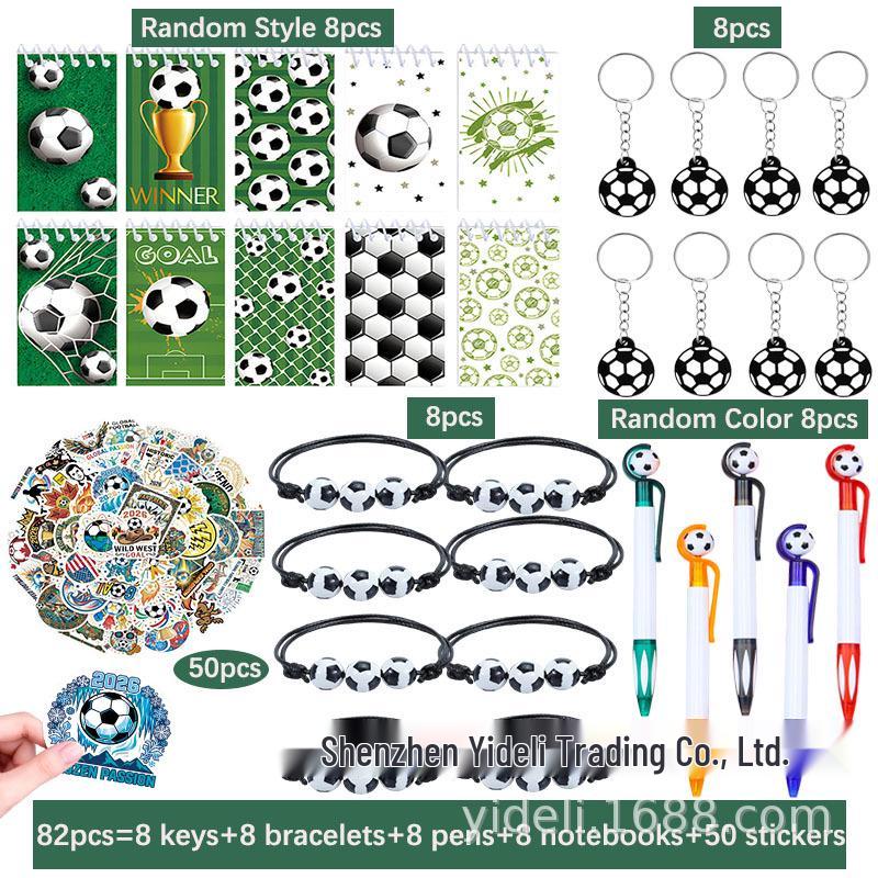 World Cup Football Notebook Set - Sports Themed Gift & Party Decoration