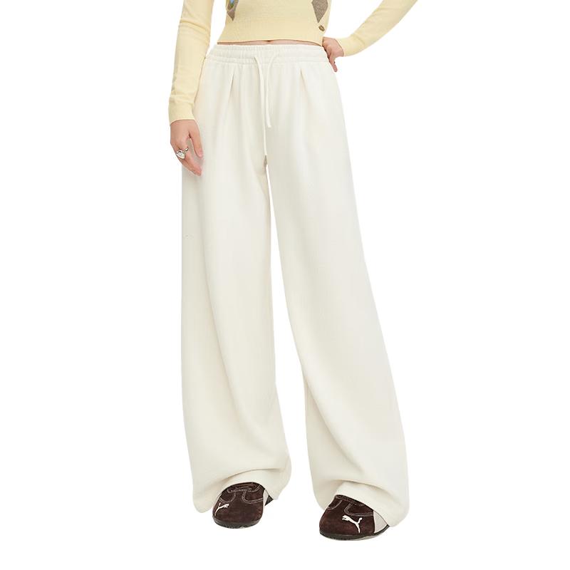 

UNIFREE Women s Soft Knit Wide-Leg Lounge Pants M