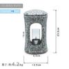 Small Tombstone Granite This candle holder complements both Japanese and Western Made of granite in a classic white Easy to set no construction [For