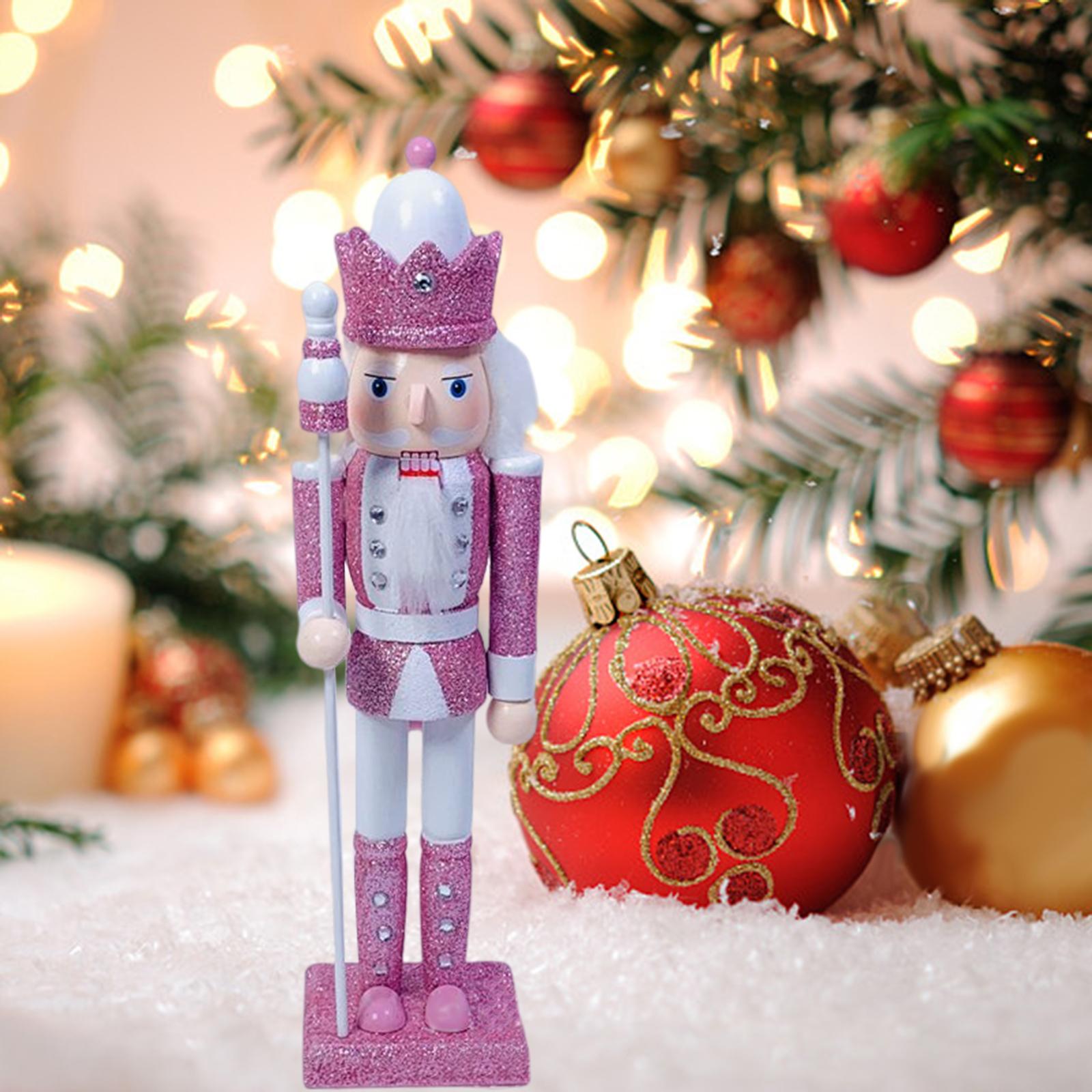 Праздничный Коллекционный Щелкунчик 30см Стоячий Прочный Деревянный Уникальные Щелкунчики