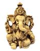 3.5" Lord Ganesha / Ganesh Statue, Highly Detailed, Antique Finish - Hindu Deity Statue for Car, Home Decor, Mandal, Gift.