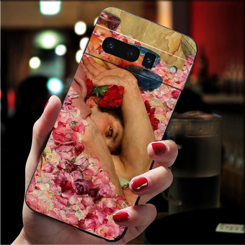 

Phone Case For Google Pixel 10 Pro XL 9 Pro XL 8 7 6 Pro 9A 8A 7A 6A Pixel 8 7 6 5 Woman Lady Daisies roses Flower Art Painting Google Pixel 10 Pro