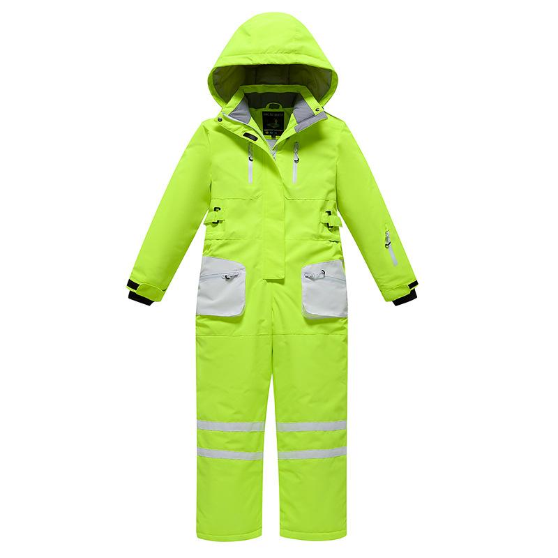 Trajes de esquí para niños y niñas de nuevo estilo Trajes de esquí de una sola pieza cálidos y transpirables