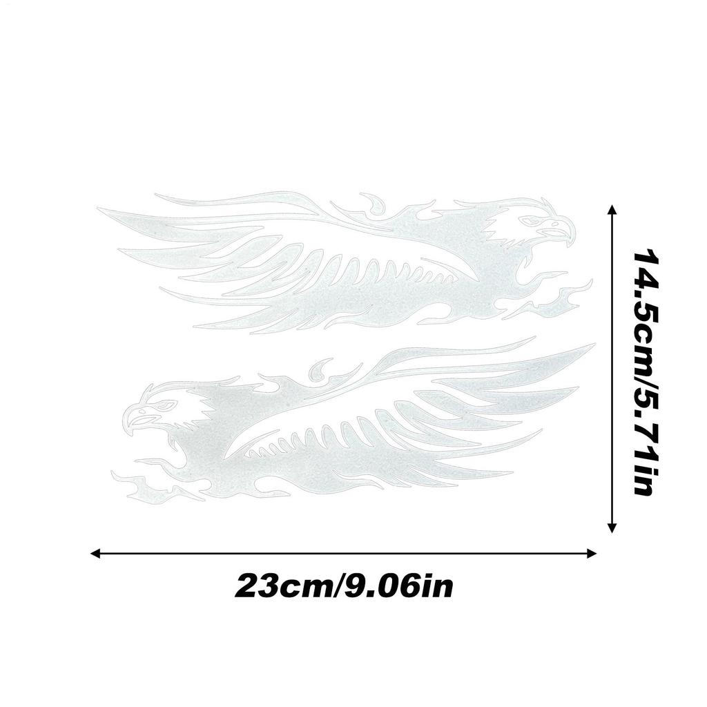 Motorcycle Decals Decal Stickers For Cars Eagle Design Waterproof Self-Adhesive Reflective Tape Decoration Patch For Helmet
